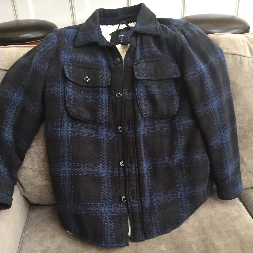 Gap Kids fleece lined flannel